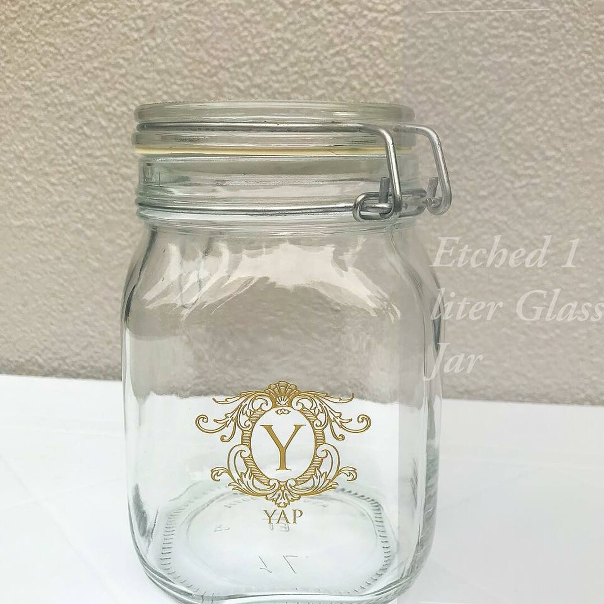 1L Bespoke Etched Jar