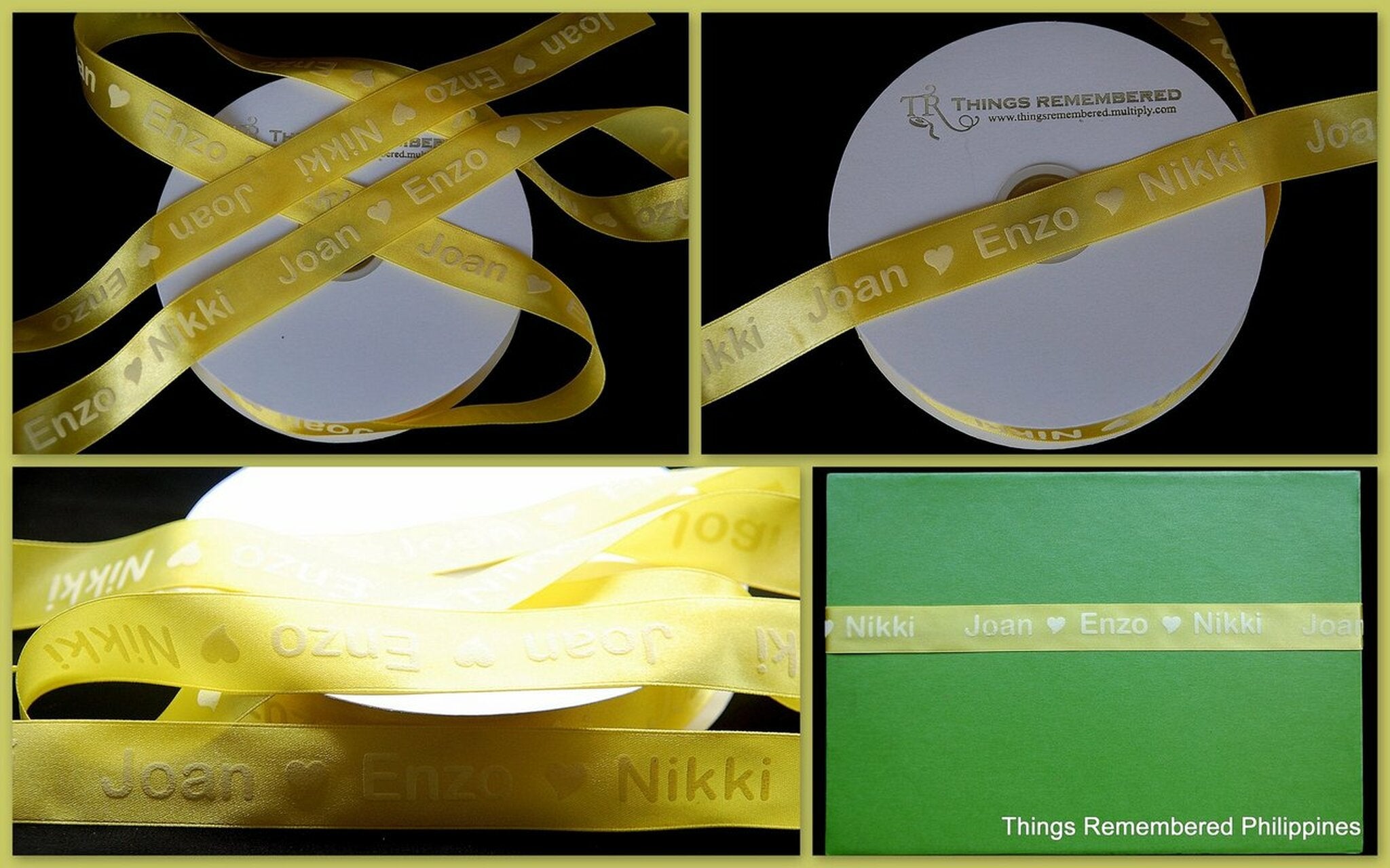 1in Embossed Satin Ribbon