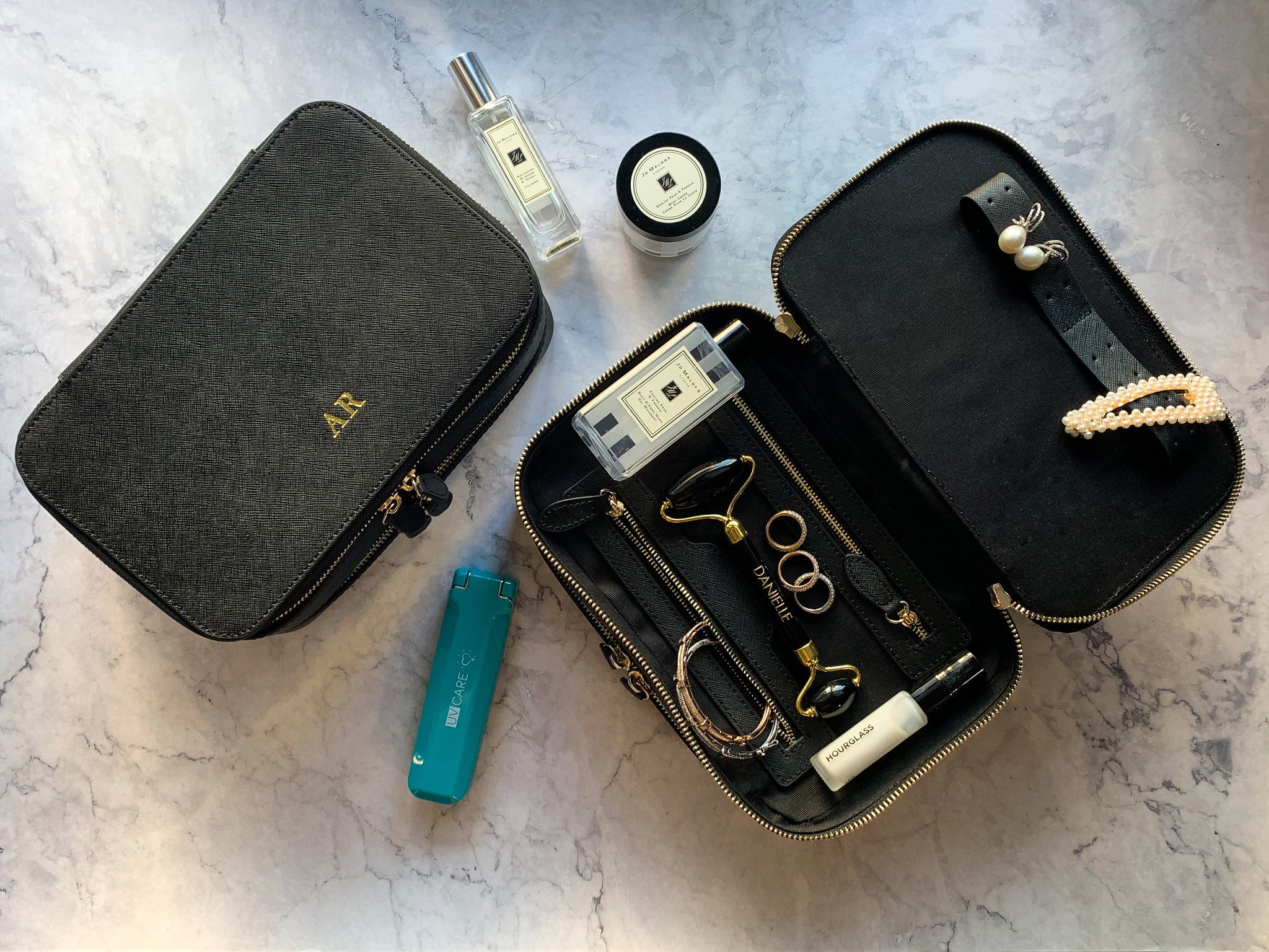 Genuine Leather Structured Travel Case