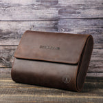 Genuine Leather Watch Roll 6 Slots