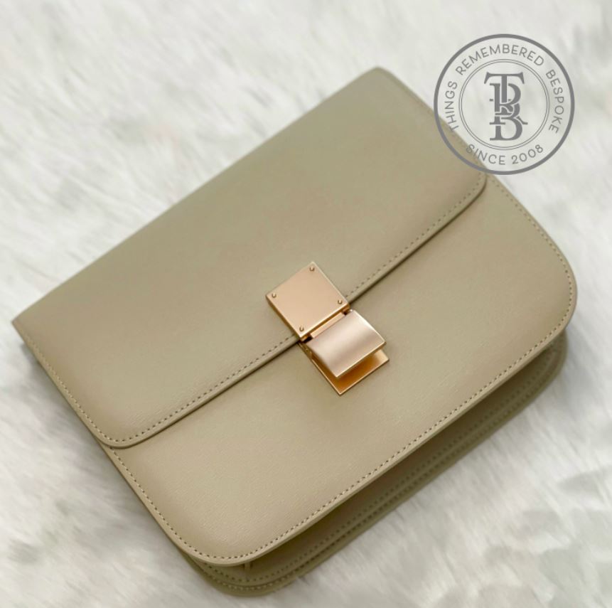 Genuine Leather Box Bag Large