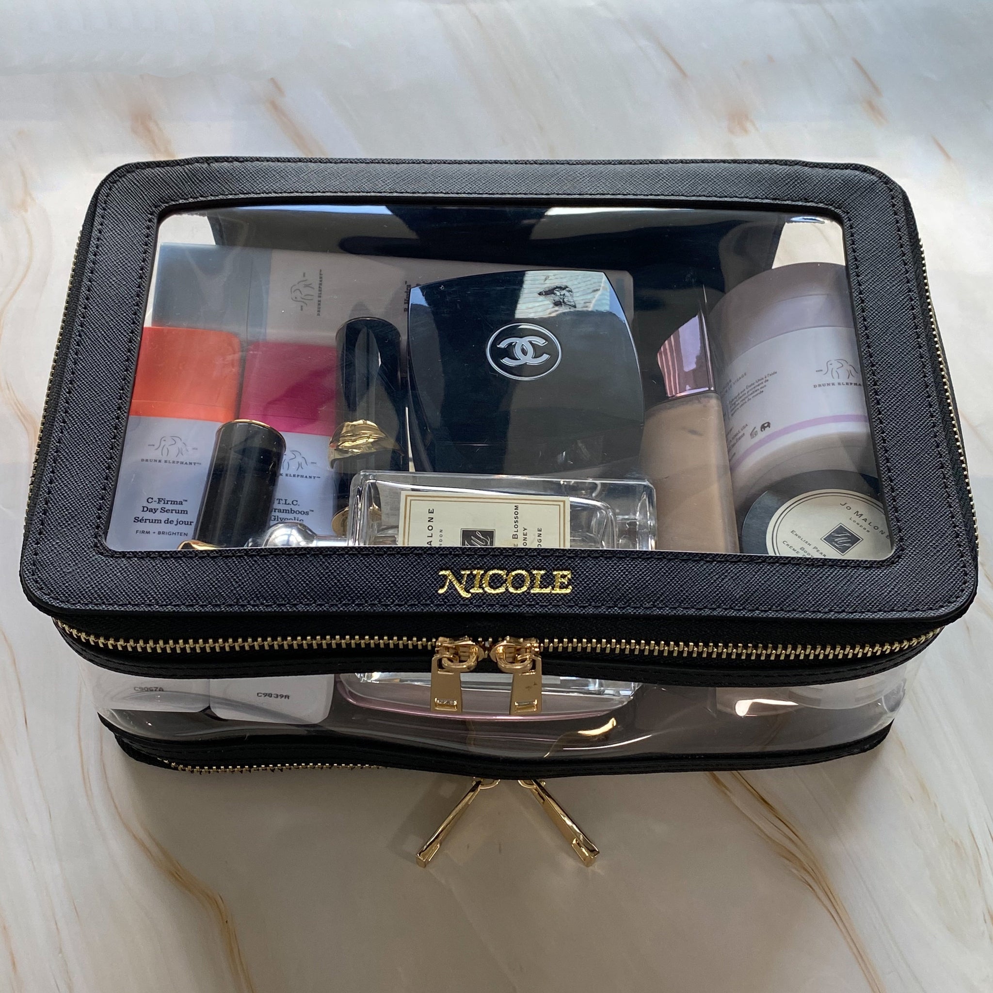 Genuine Leather Large Clarity Inflight Case