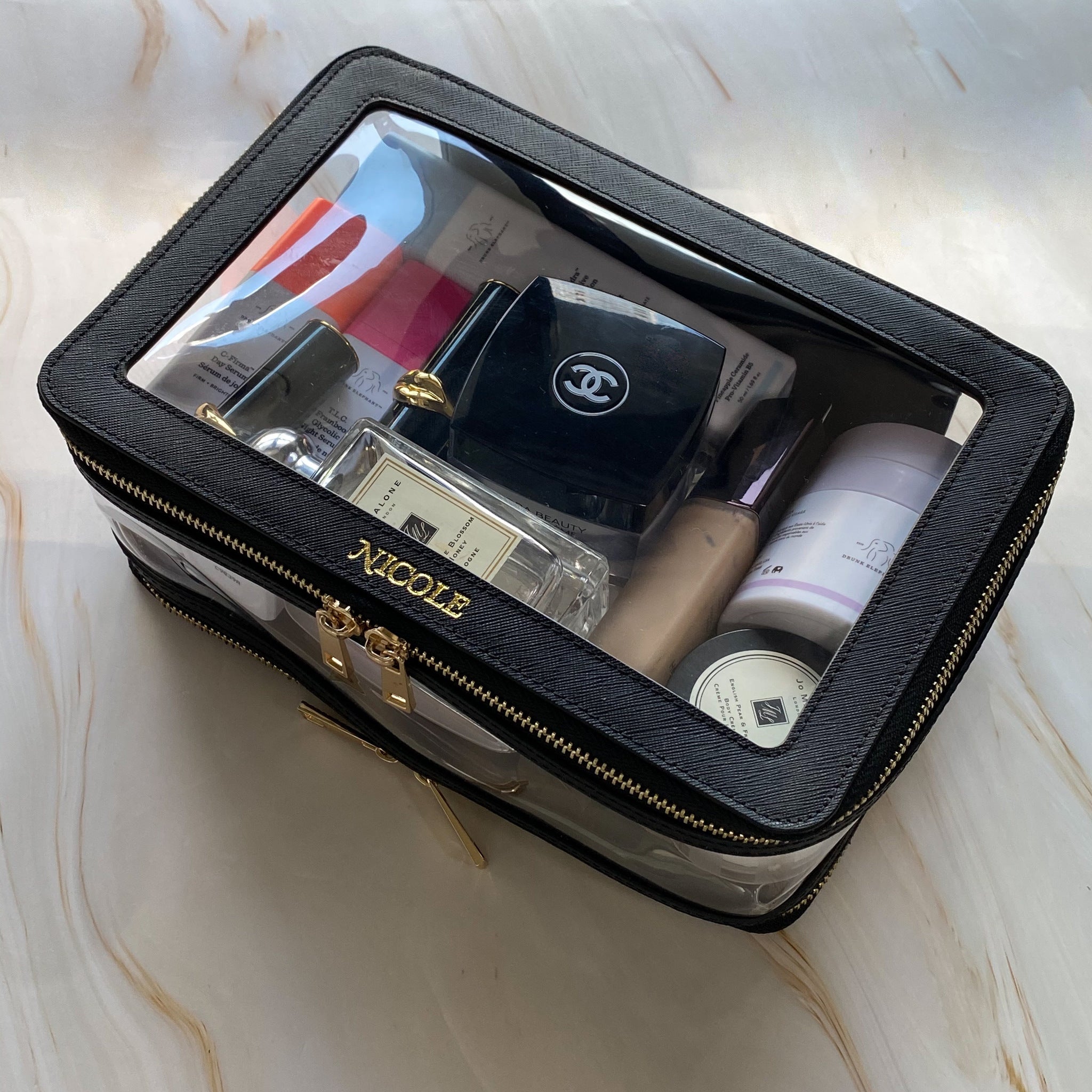 Genuine Leather Large Clarity Inflight Case