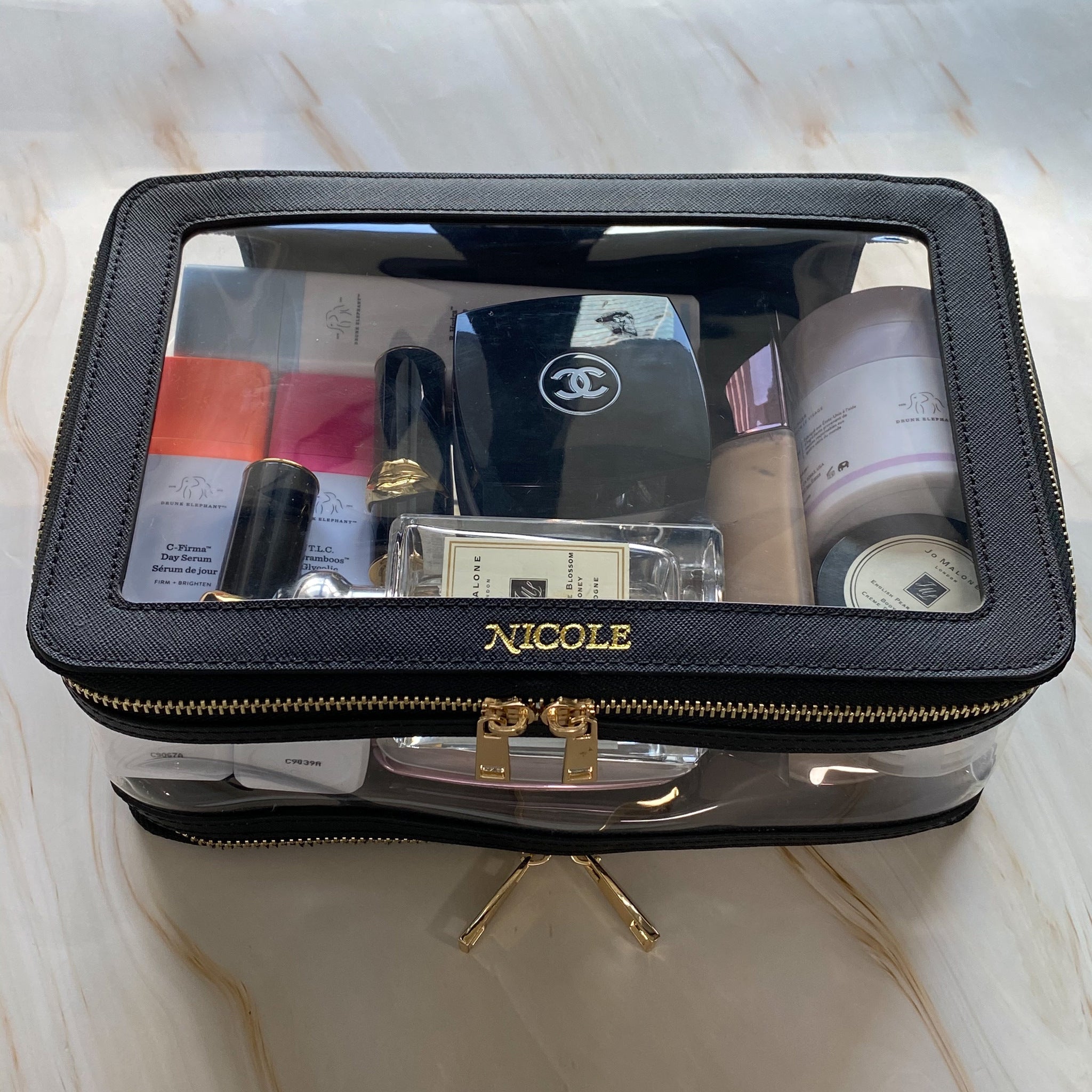 Genuine Leather Large Clarity Inflight Case