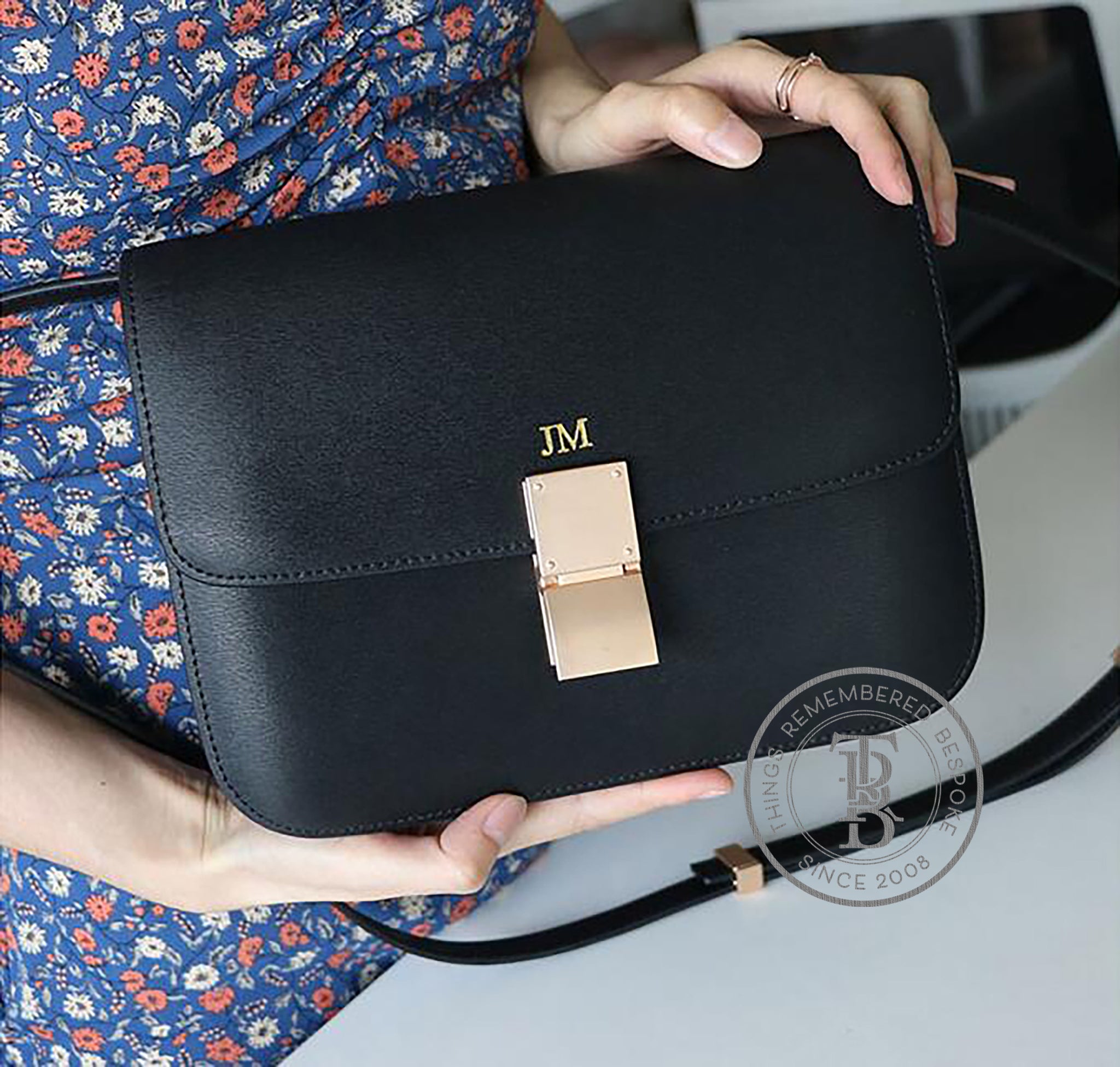 Genuine Leather Box Bag Large