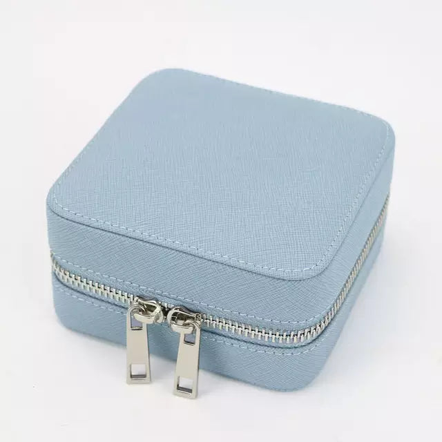 Genuine Leather Square Jewelry Box