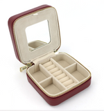 Genuine Leather Square Jewelry Box