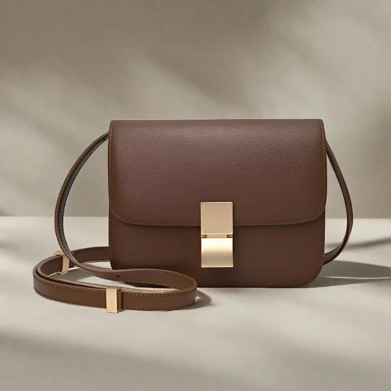 Genuine Leather Box Bag Large