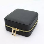 Genuine Leather Square Jewelry Box