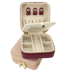 Genuine Leather Square Jewelry Box