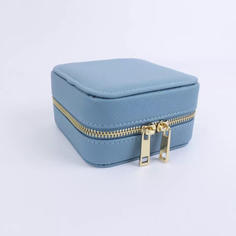 Genuine Leather Square Jewelry Box