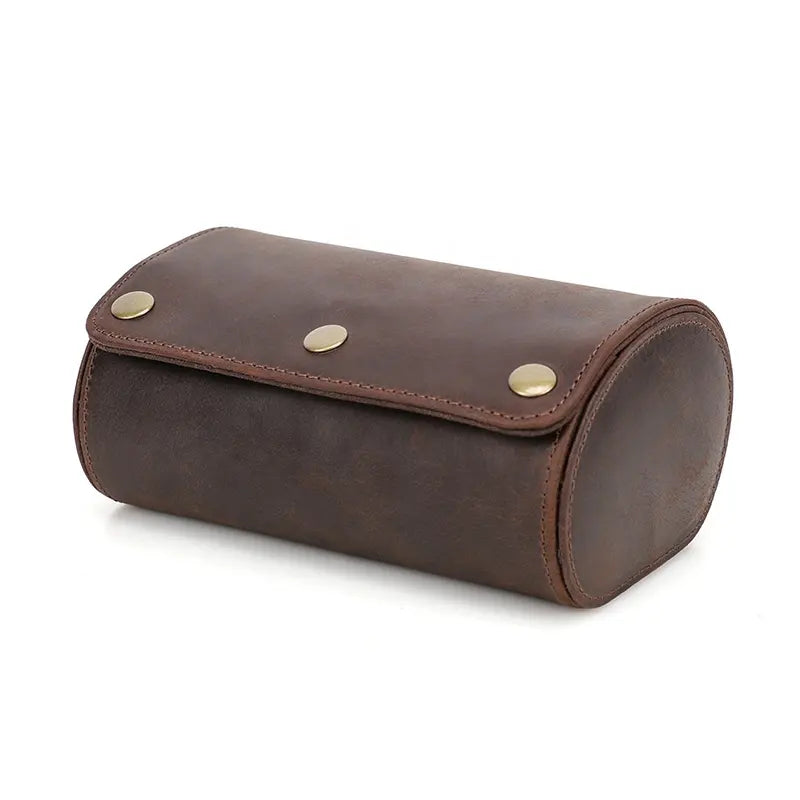 Monogrammed 2-Slot Watch Roll