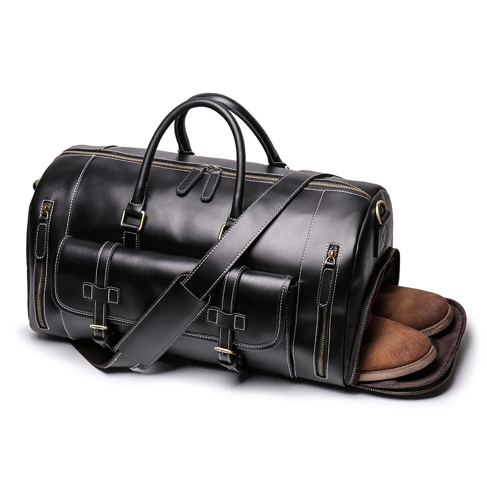 Harvey Leather Overnighter