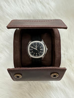 1-Slot Genuine Leather Watch Roll