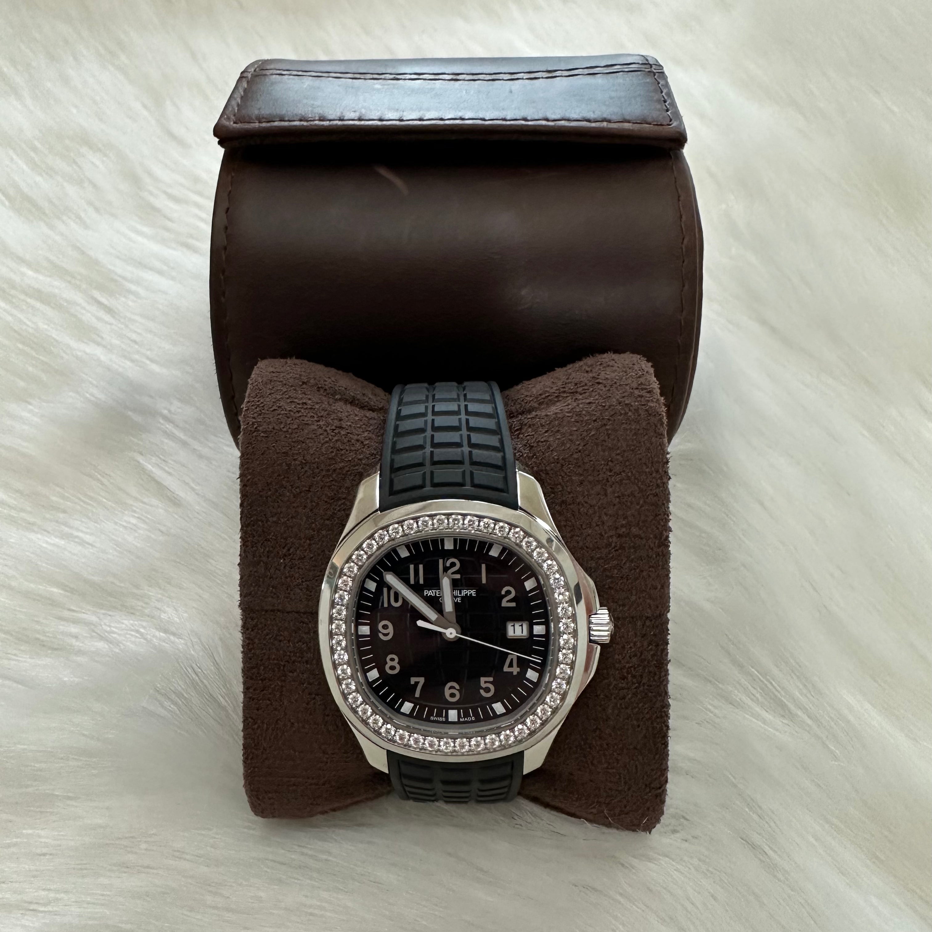 1-Slot Genuine Leather Watch Roll