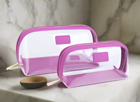 Clarity Case Micro Saffiano Leather Set of Two