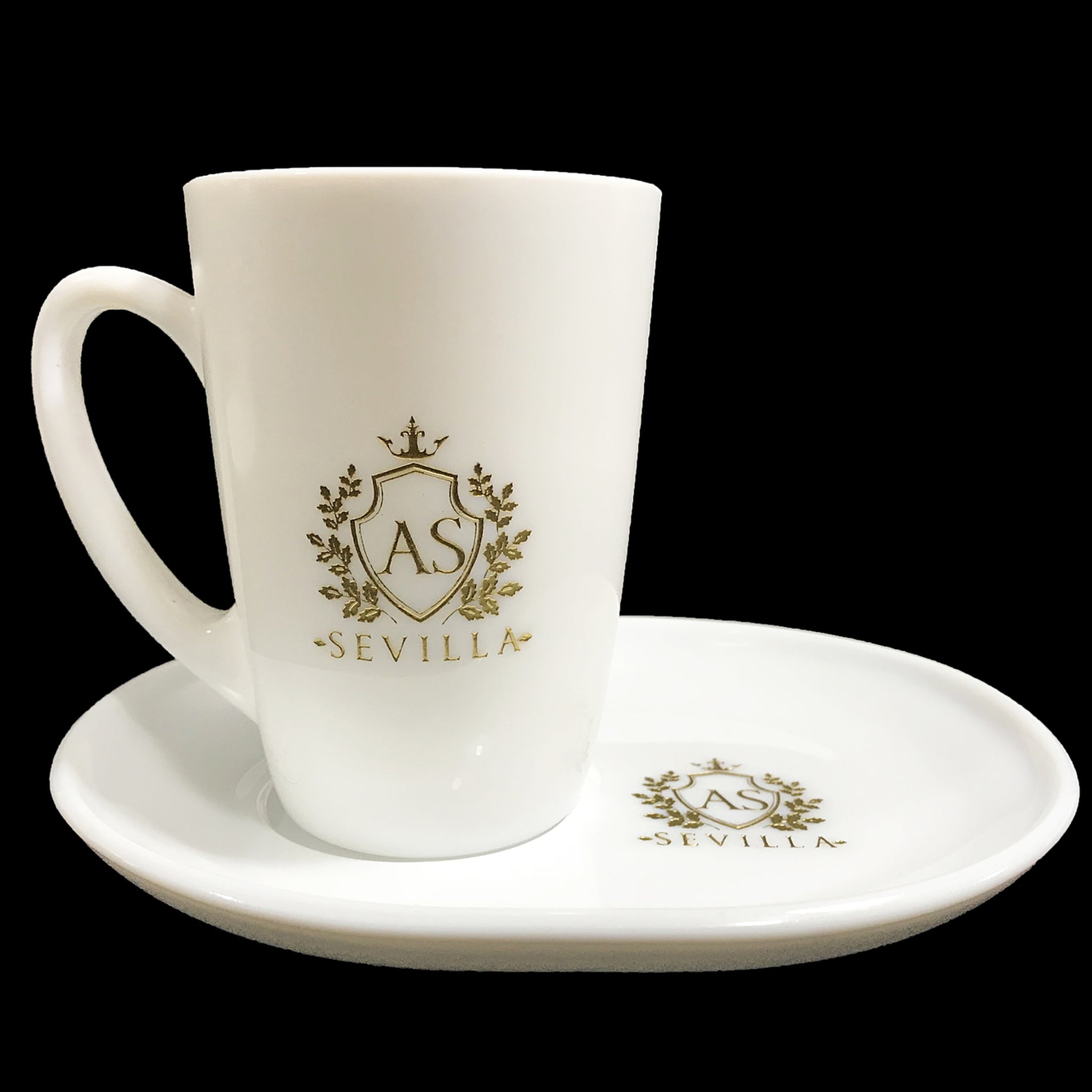 Sweet Line Cup and Saucer Set White