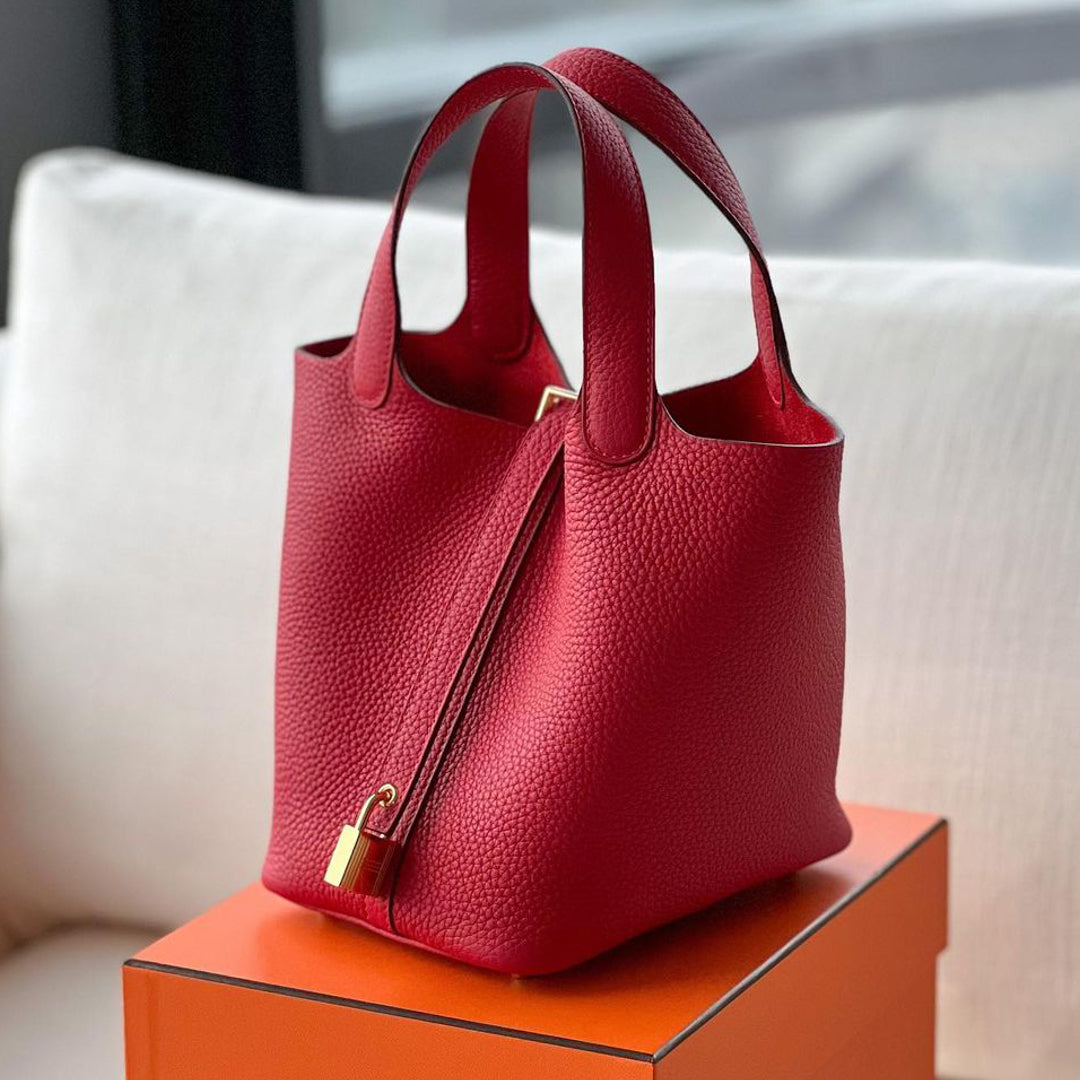 Elisabetta Slouch Bag Handstitched 18/22cm