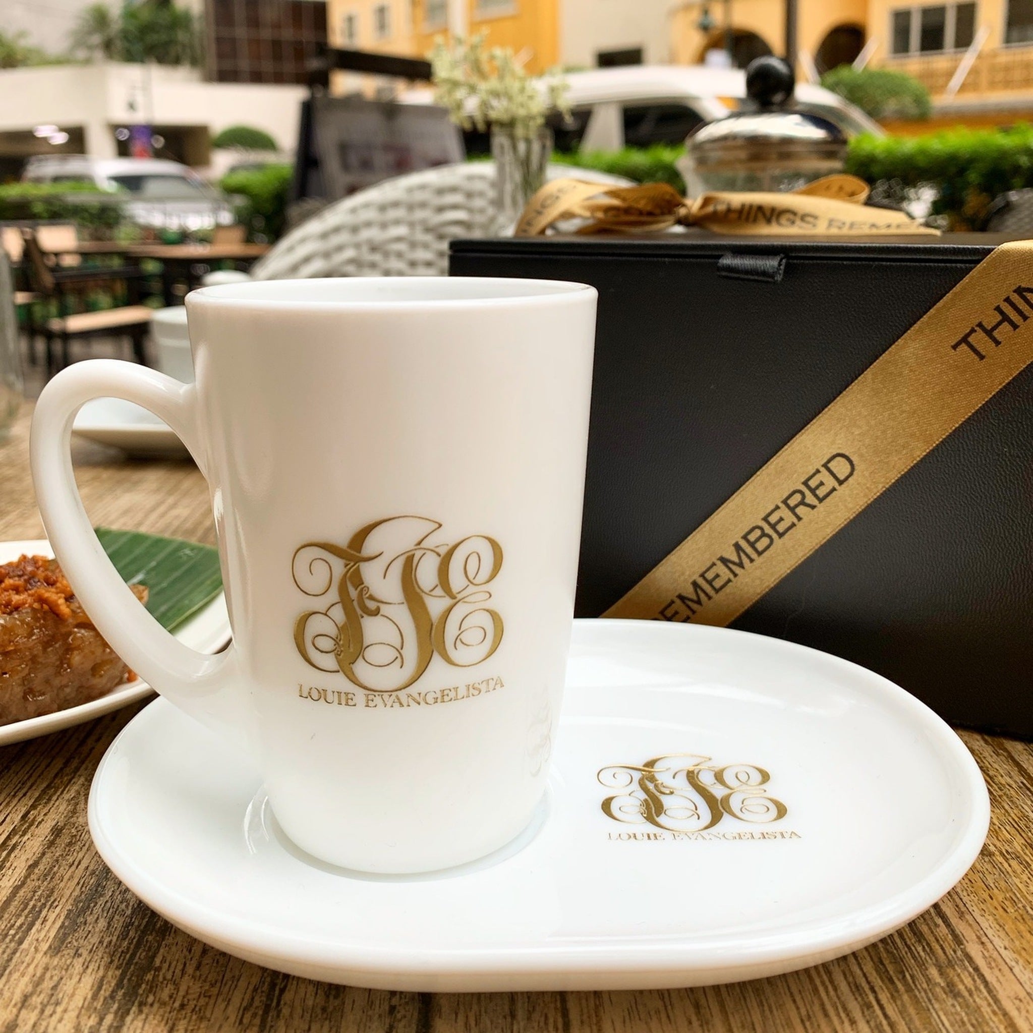 Sweet Line Cup and Saucer Set White