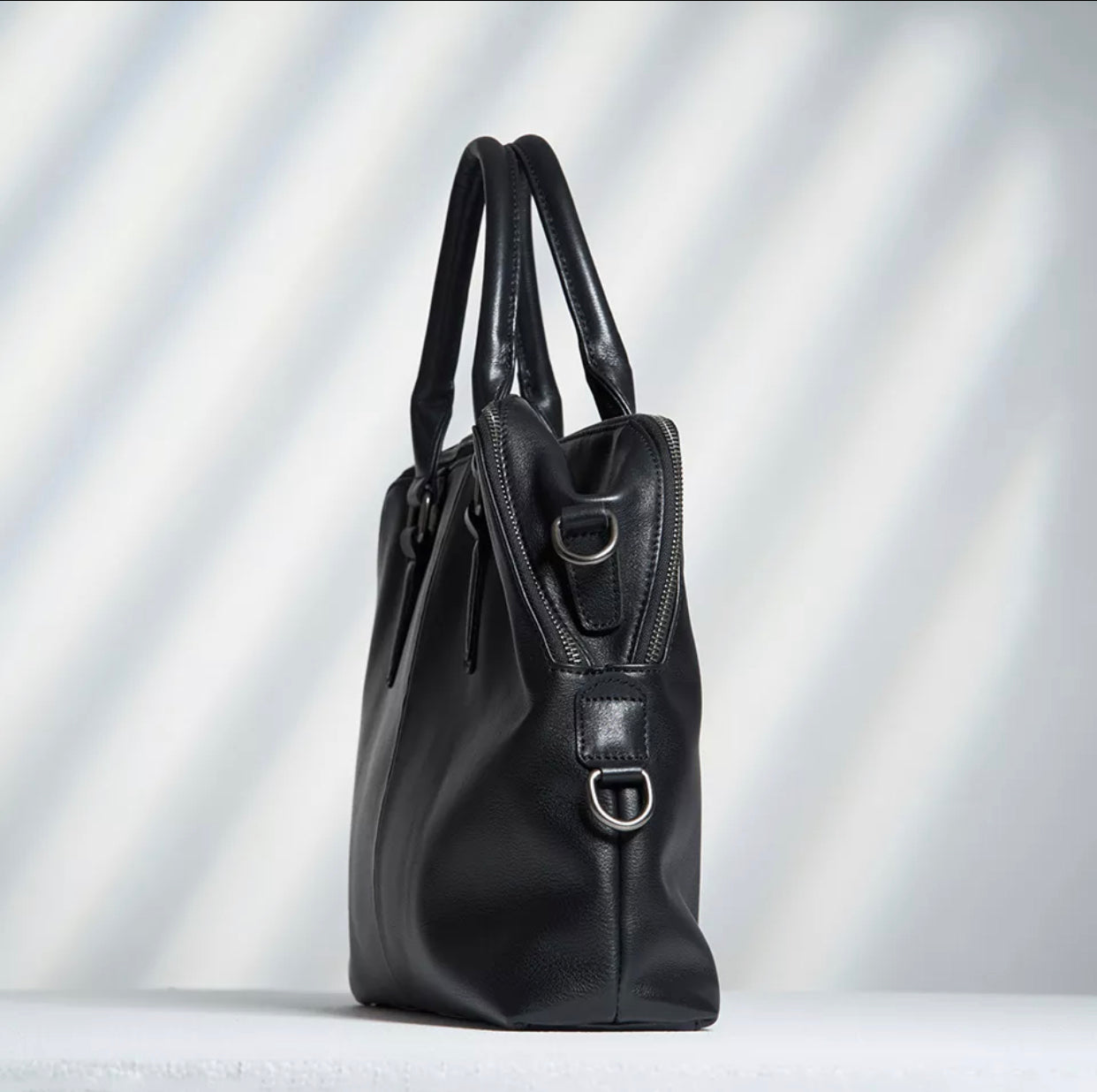 Mark Leather Messenger Briefcase