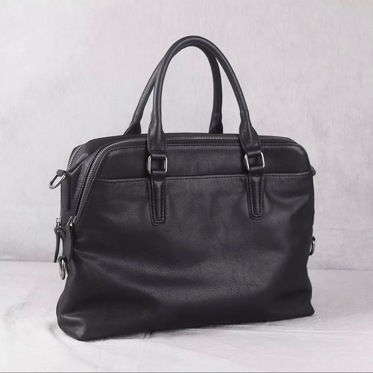 Mark Leather Messenger Briefcase