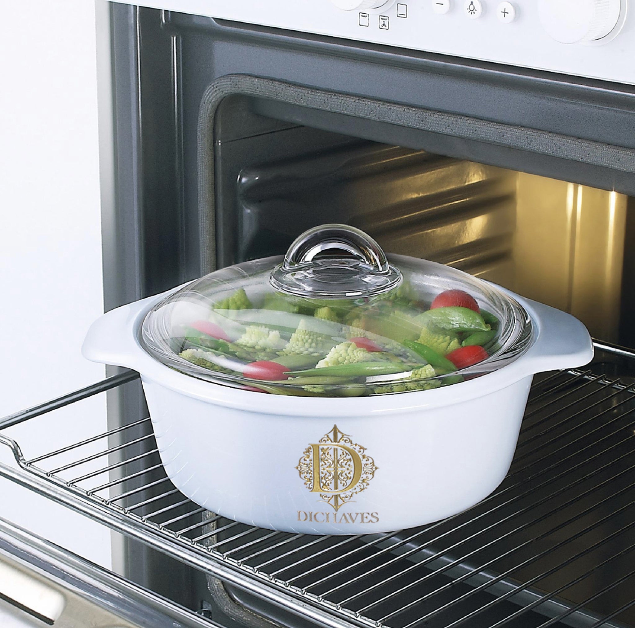 2L White Vitro Direct To Fire Casserole