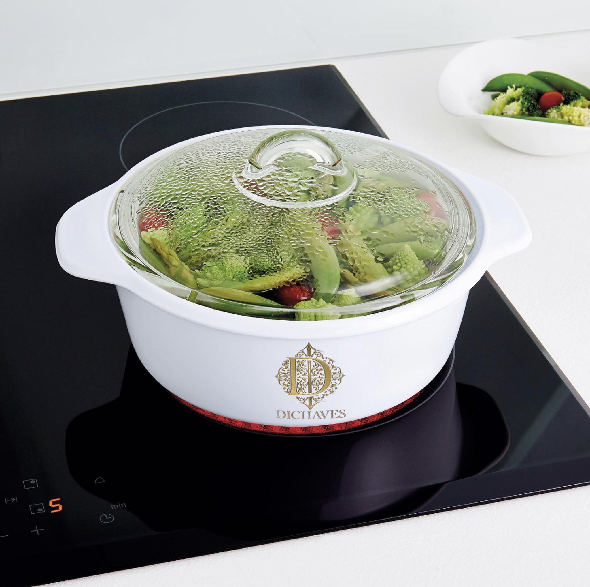 2L White Vitro Direct To Fire Casserole