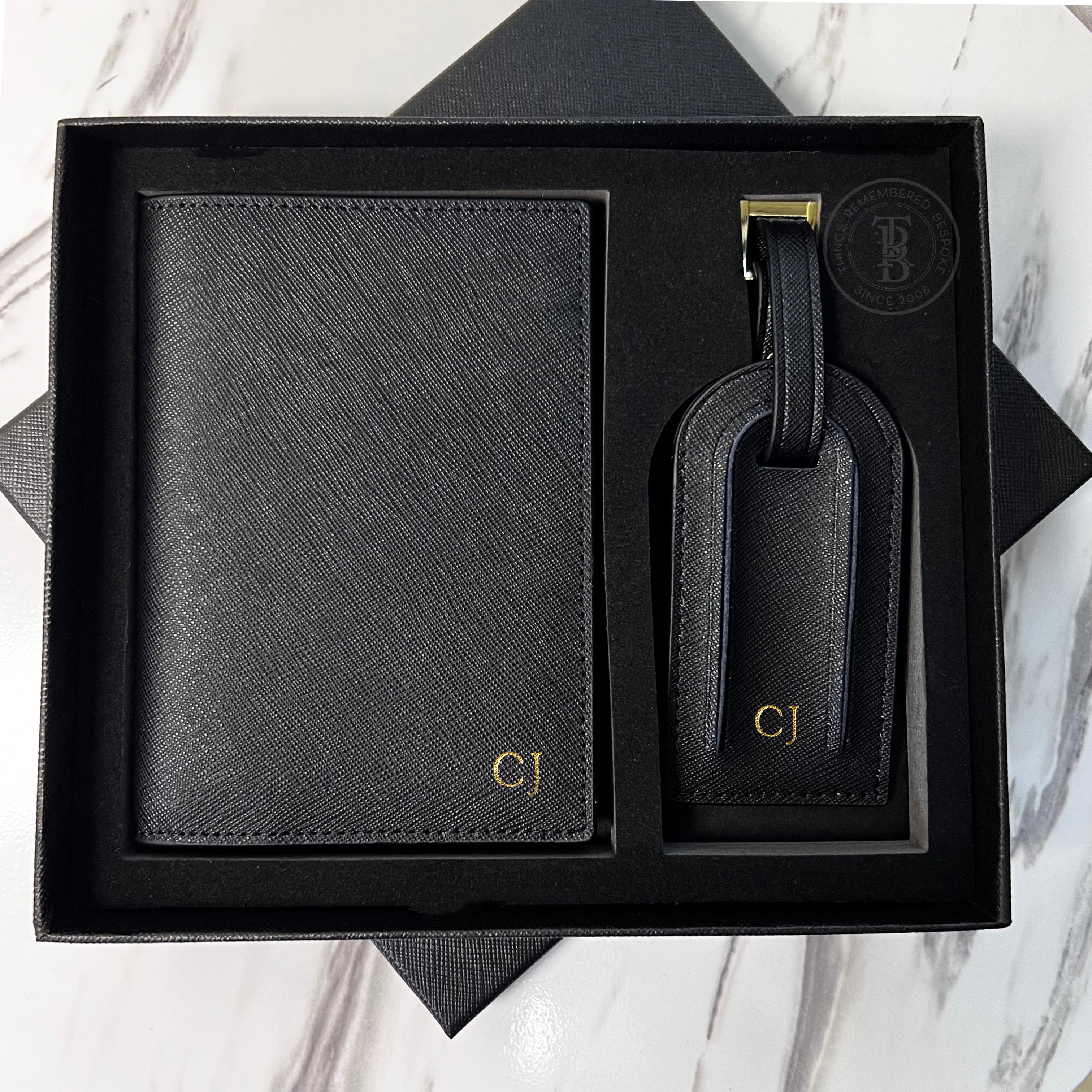 Passport holder and Luggage Tag Gift Set