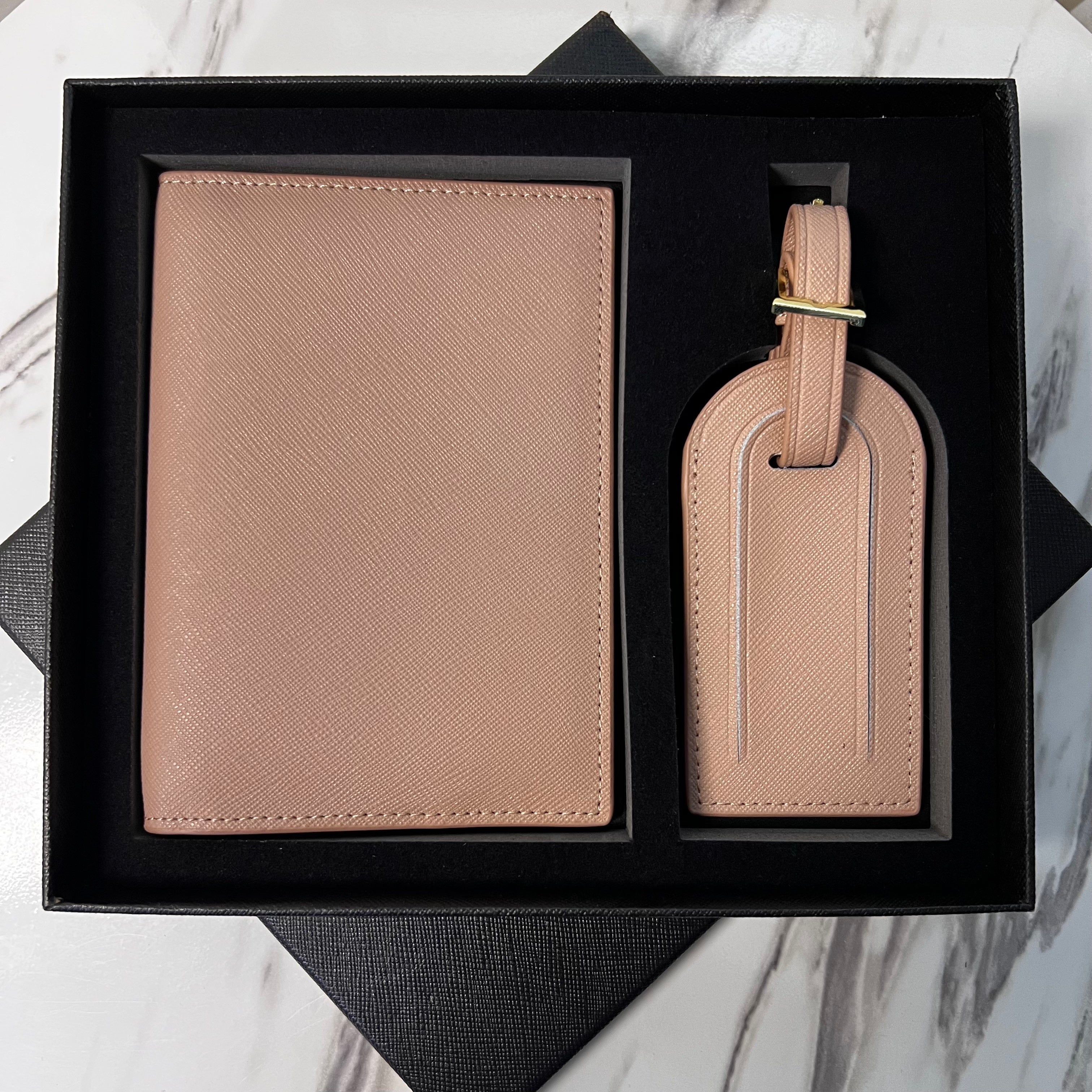 Passport holder and Luggage Tag Gift Set