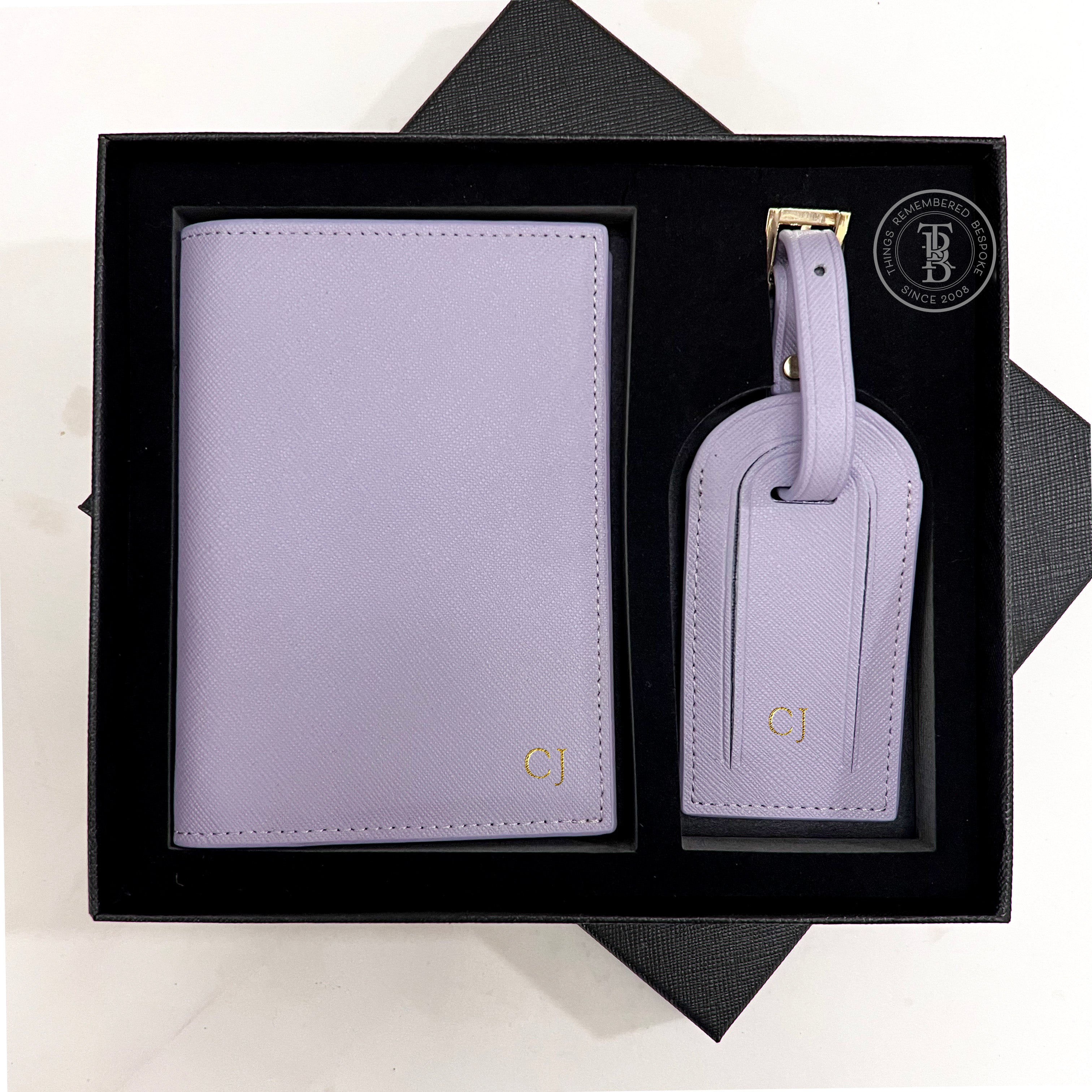 Passport holder and Luggage Tag Gift Set