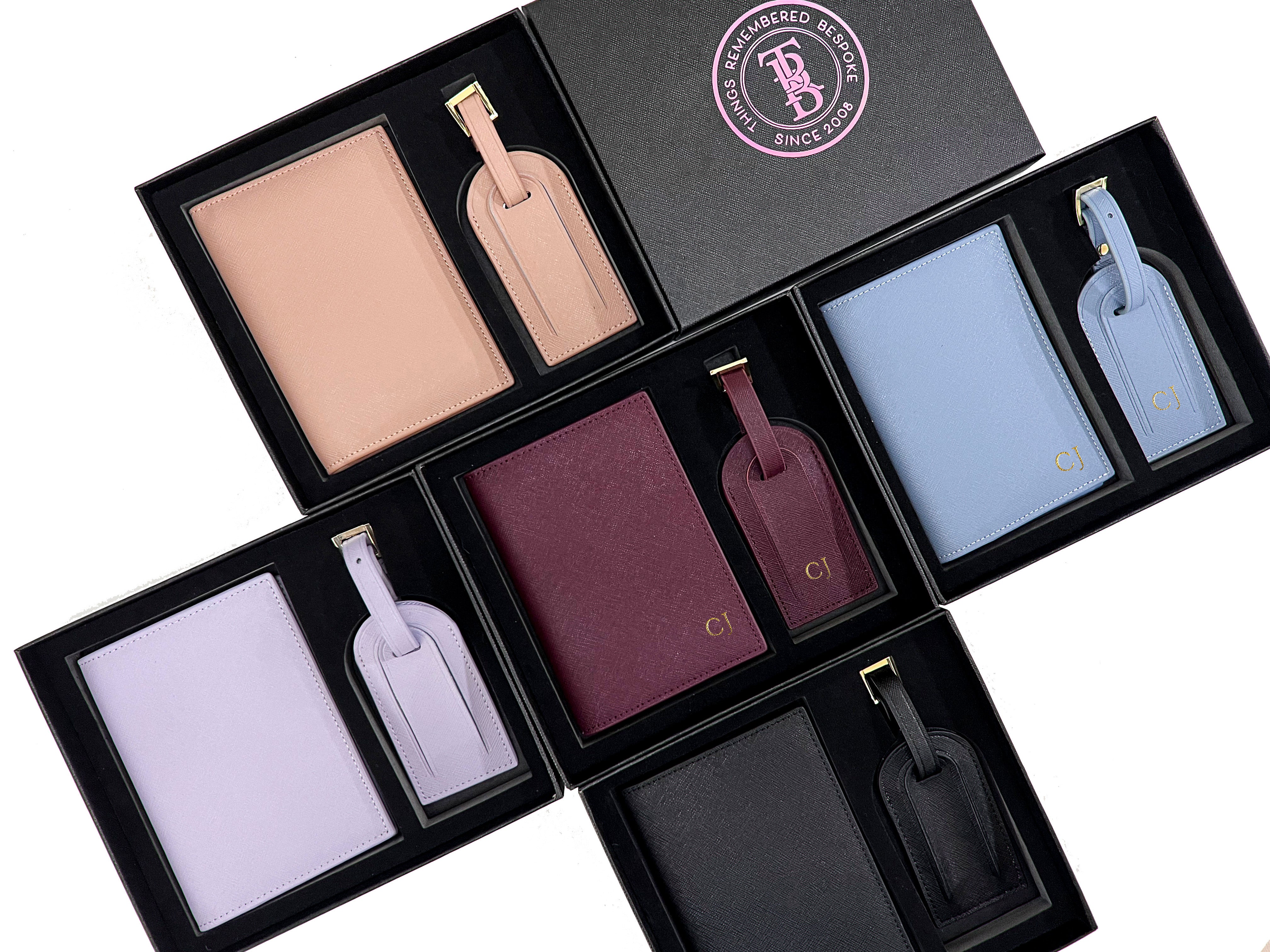 Passport holder and Luggage Tag Gift Set