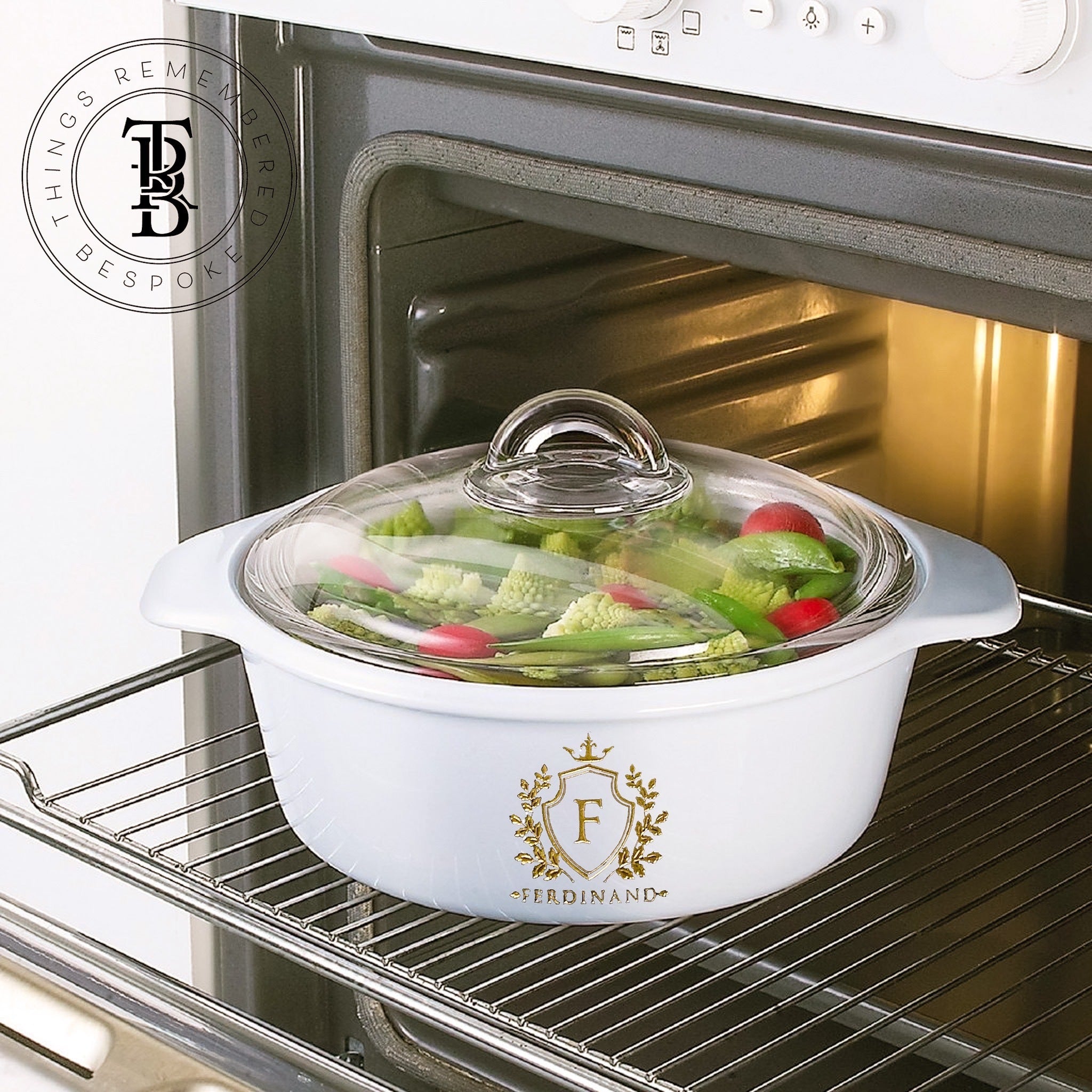 2L White Vitro Direct To Fire Casserole