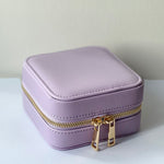 Genuine Leather Square Jewelry Box