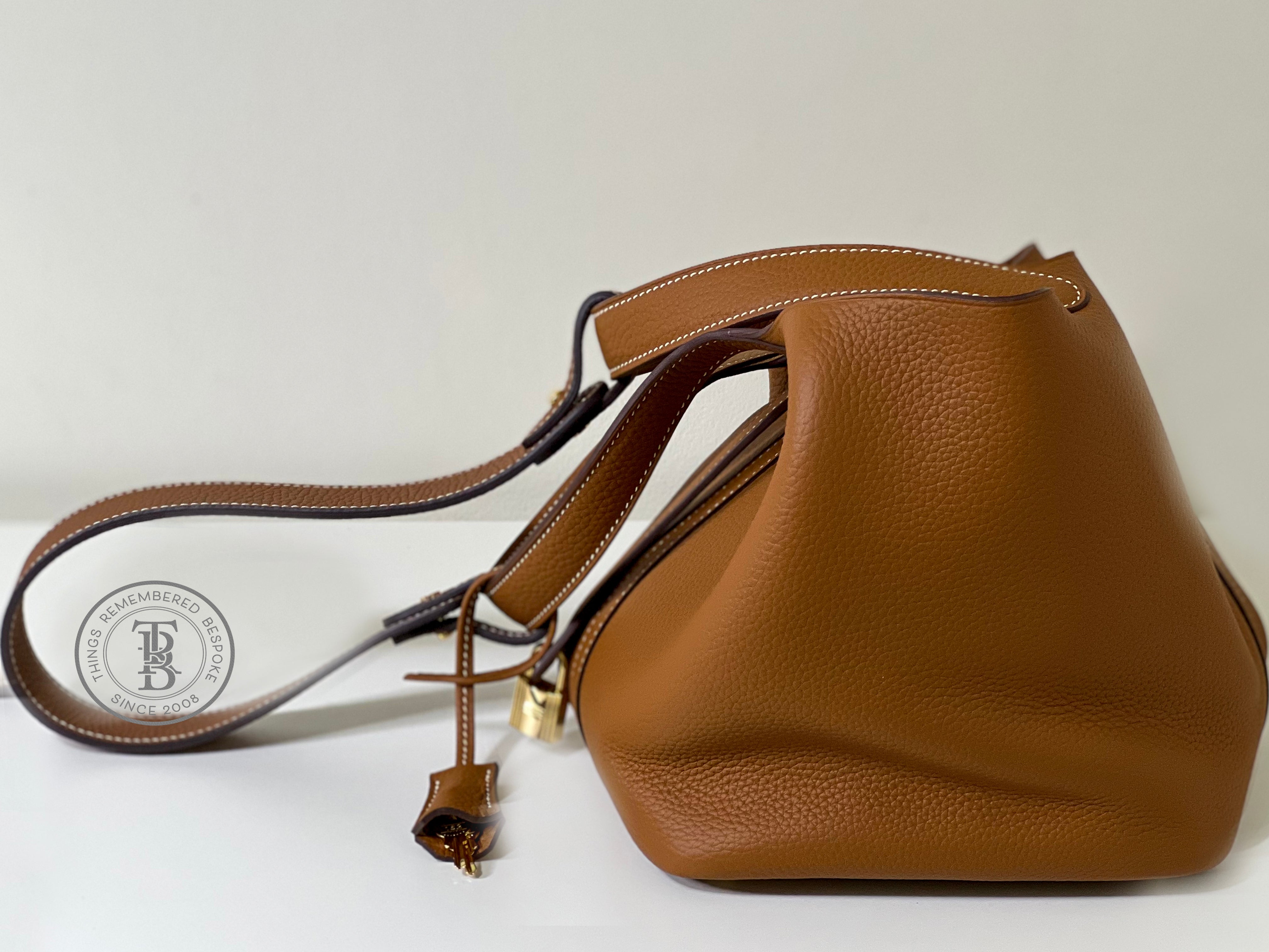 Elisabetta Slouch Bag Handstitched 18/22cm