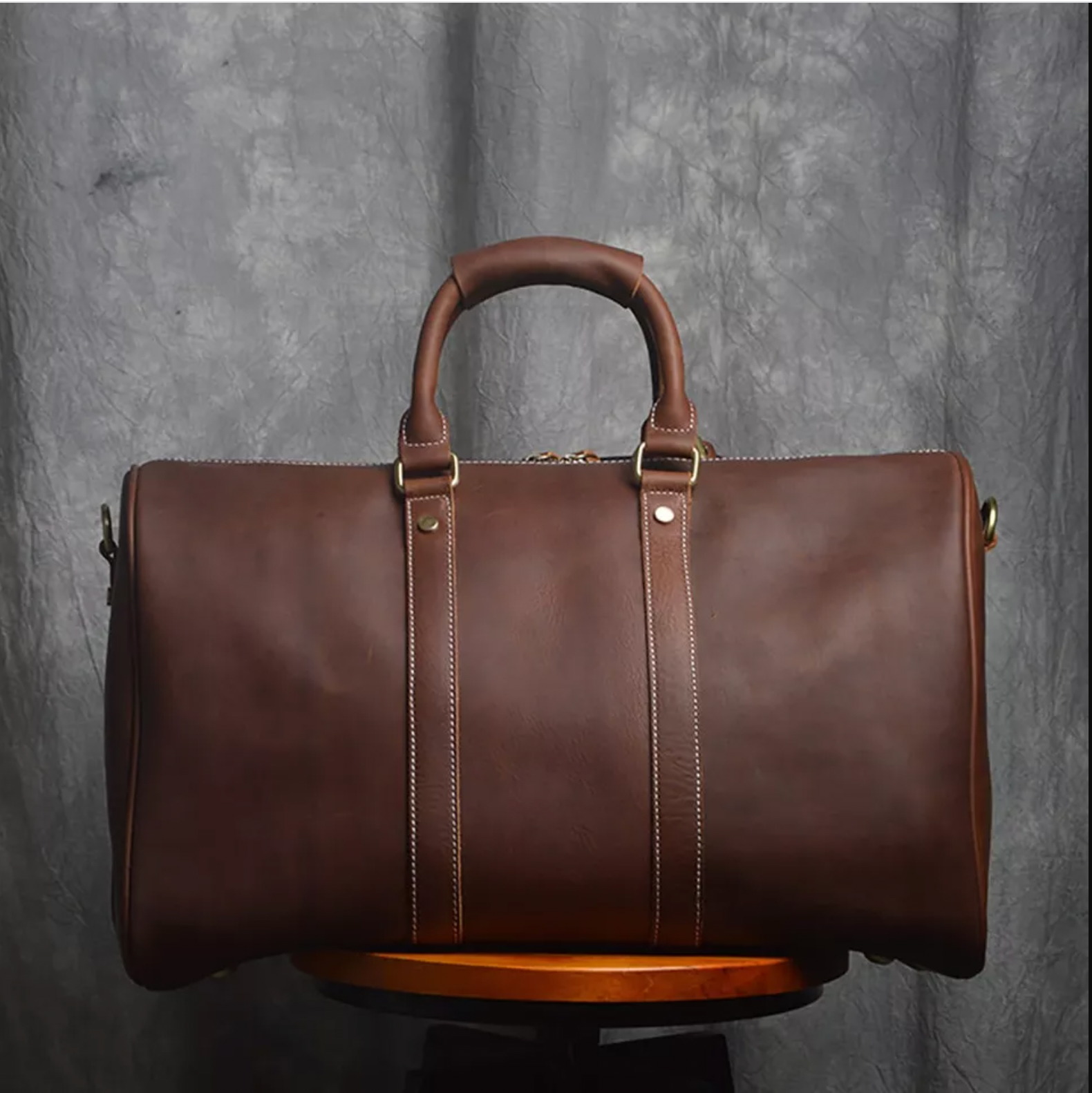 David Leather Weekender