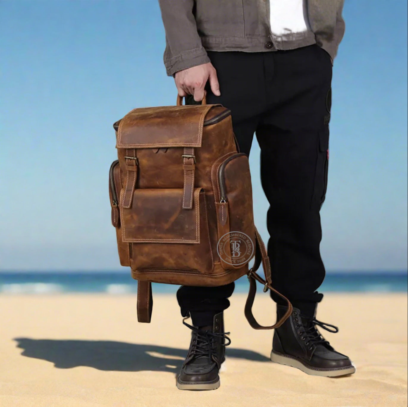 Beckett Leather Backpack