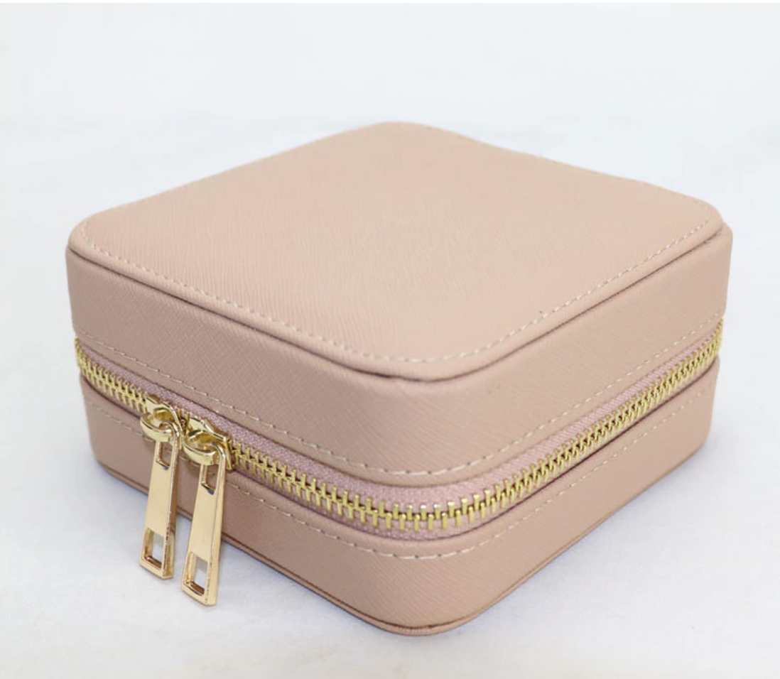 Genuine Leather Square Jewelry Box