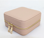 Genuine Leather Square Jewelry Box