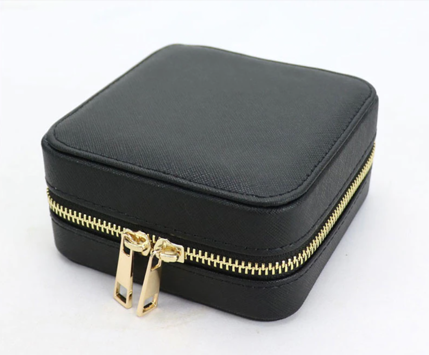 Genuine Leather Square Jewelry Box