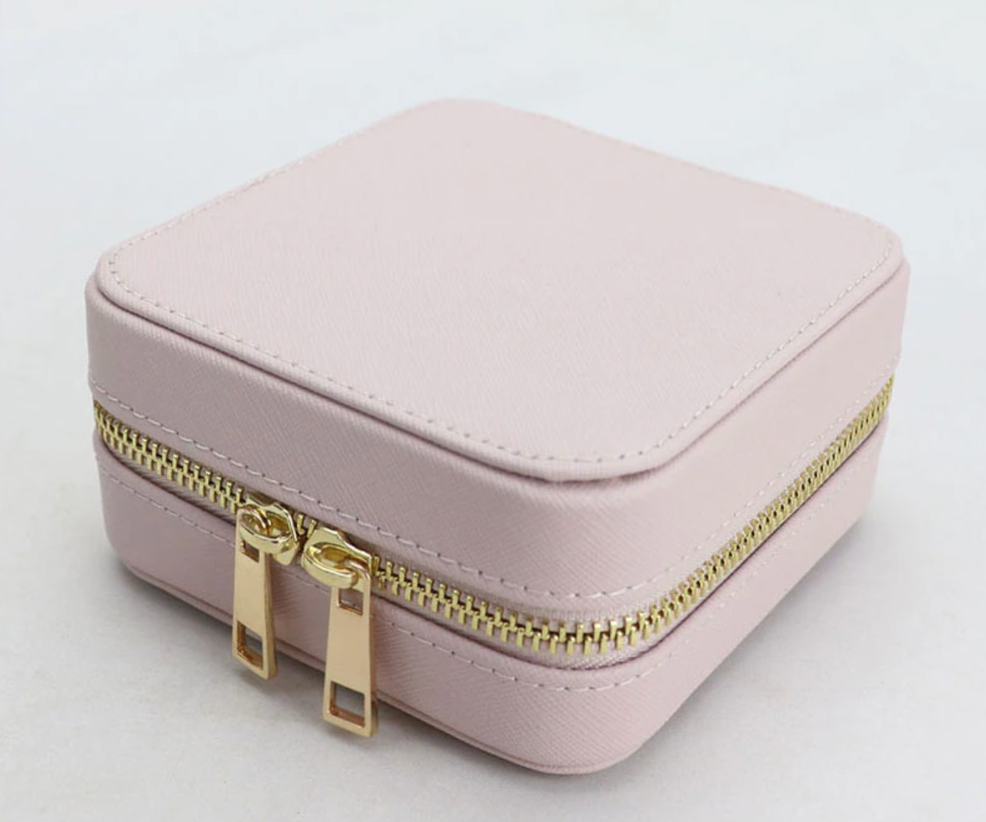 Genuine Leather Square Jewelry Box