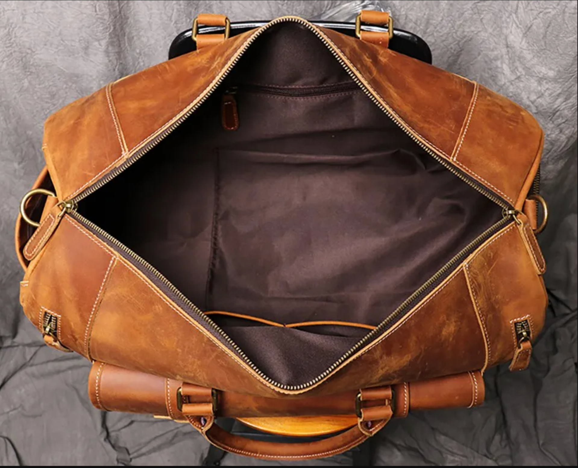 Harvey Leather Overnighter