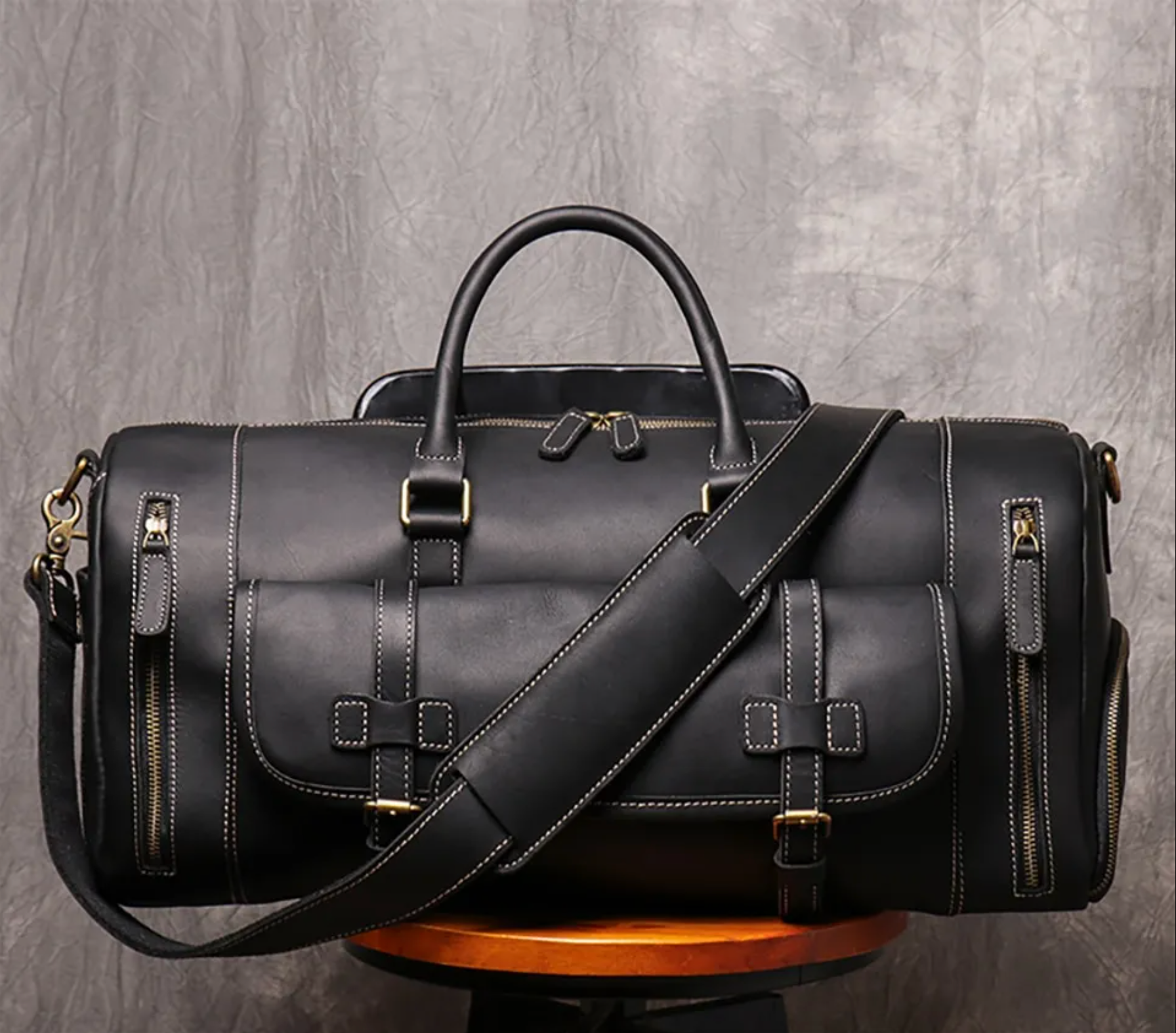 Harvey Leather Overnighter