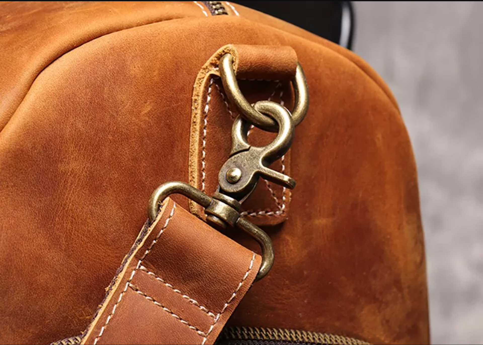 Harvey Leather Overnighter