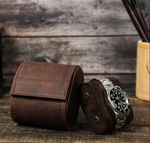 1-Slot Genuine Leather Watch Roll