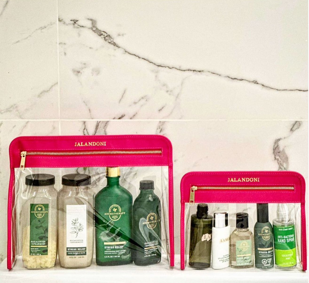 Genuine Leather Saffiano Clarity Plus By Kris SET OF TWO