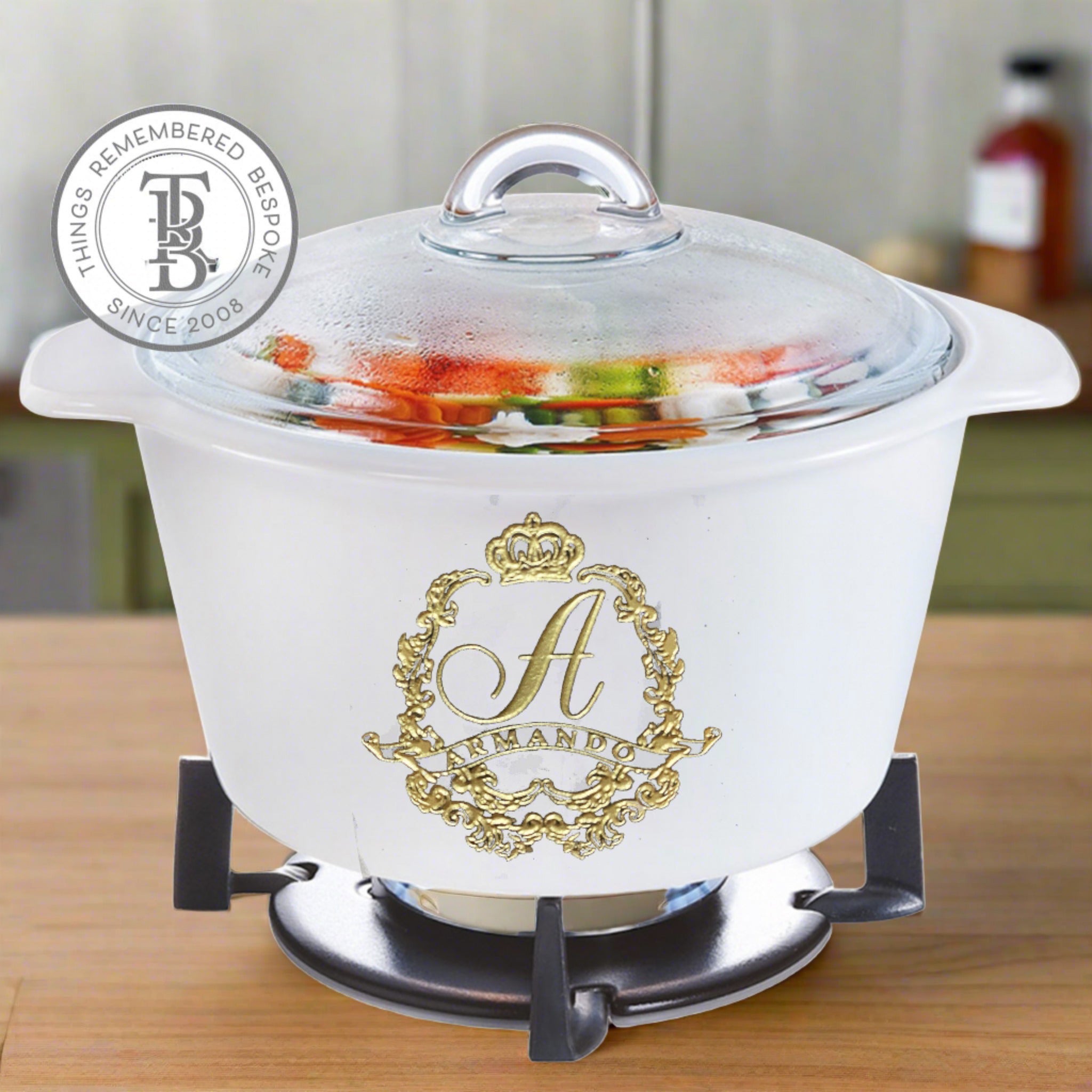 3L White Vitro Direct to Fire Casserole