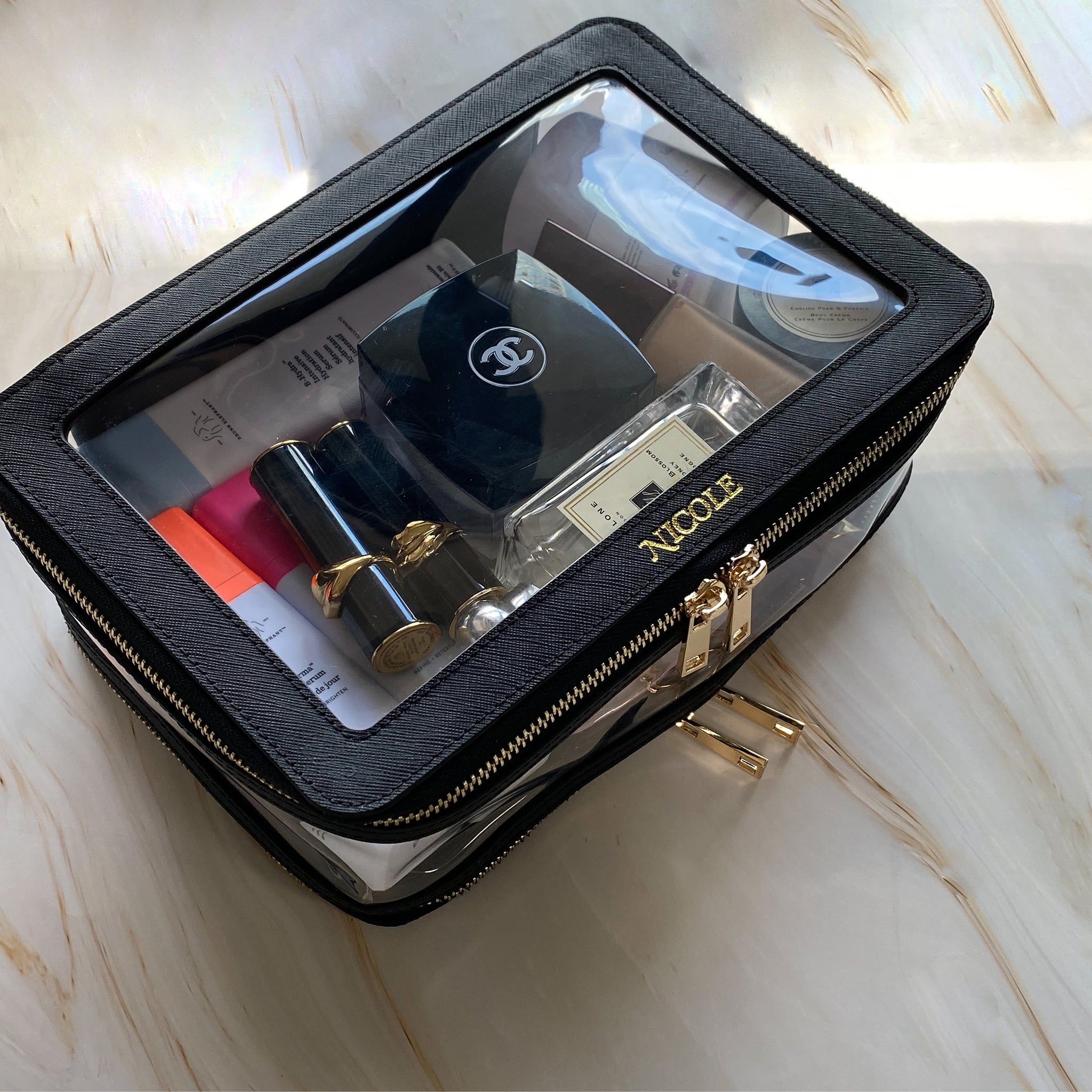 Genuine Leather Large Clarity Inflight Case