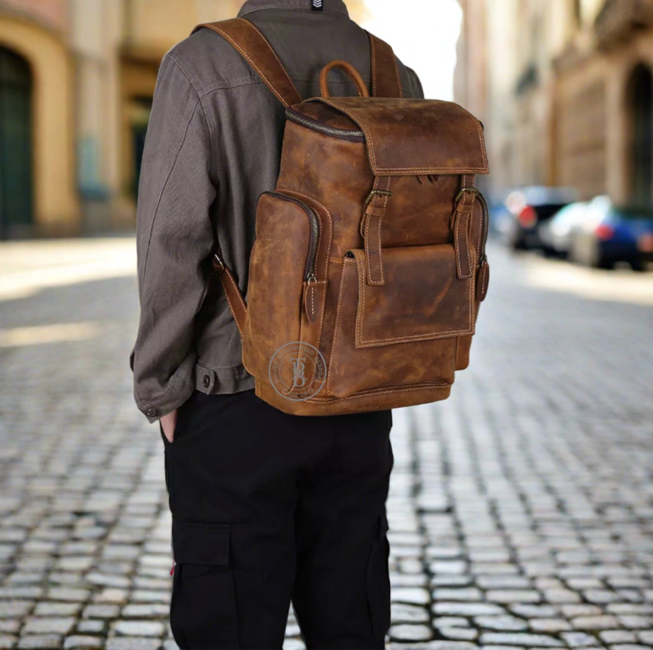 Beckett Leather Backpack