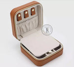 Genuine Leather Square Jewelry Box