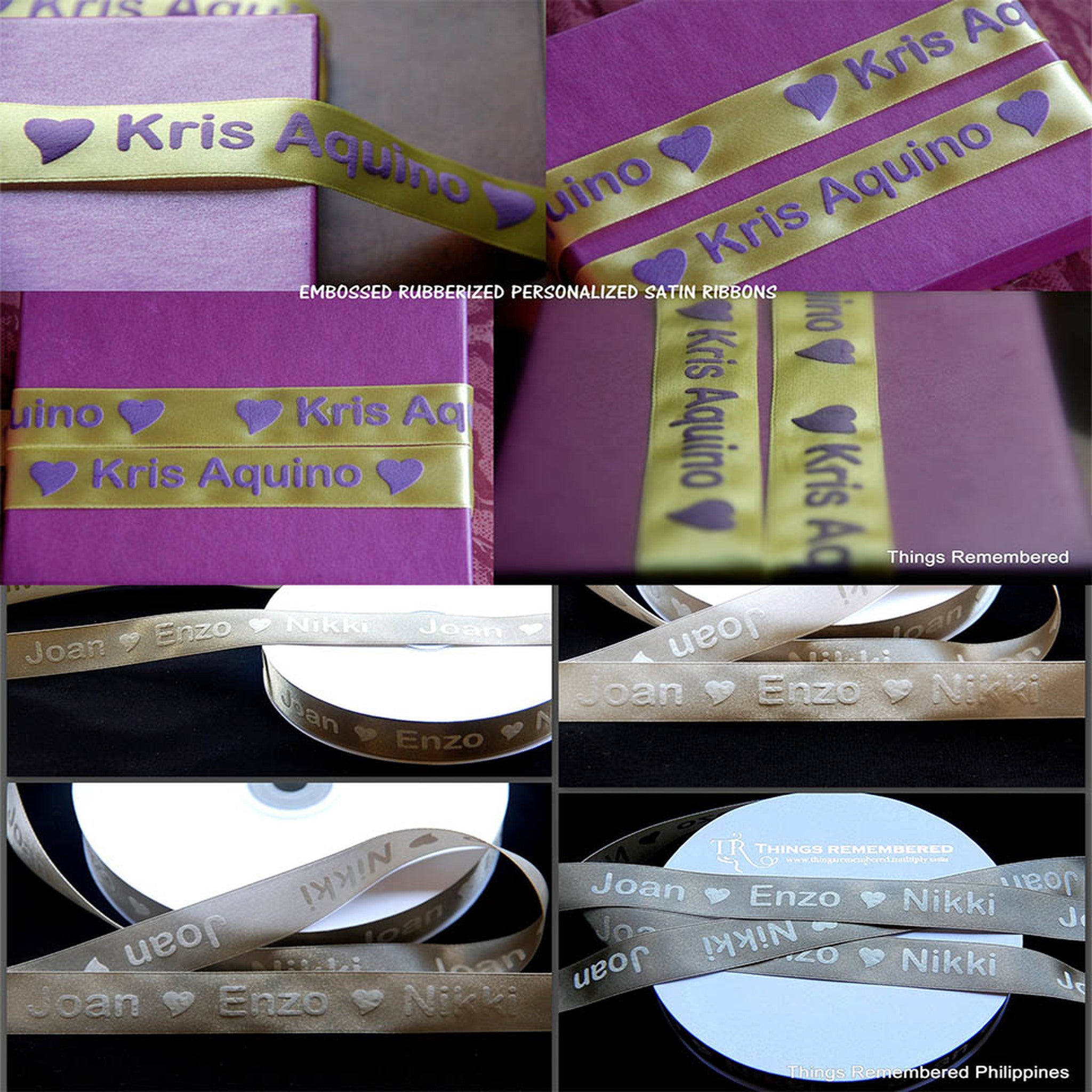 1in Embossed Satin Ribbon